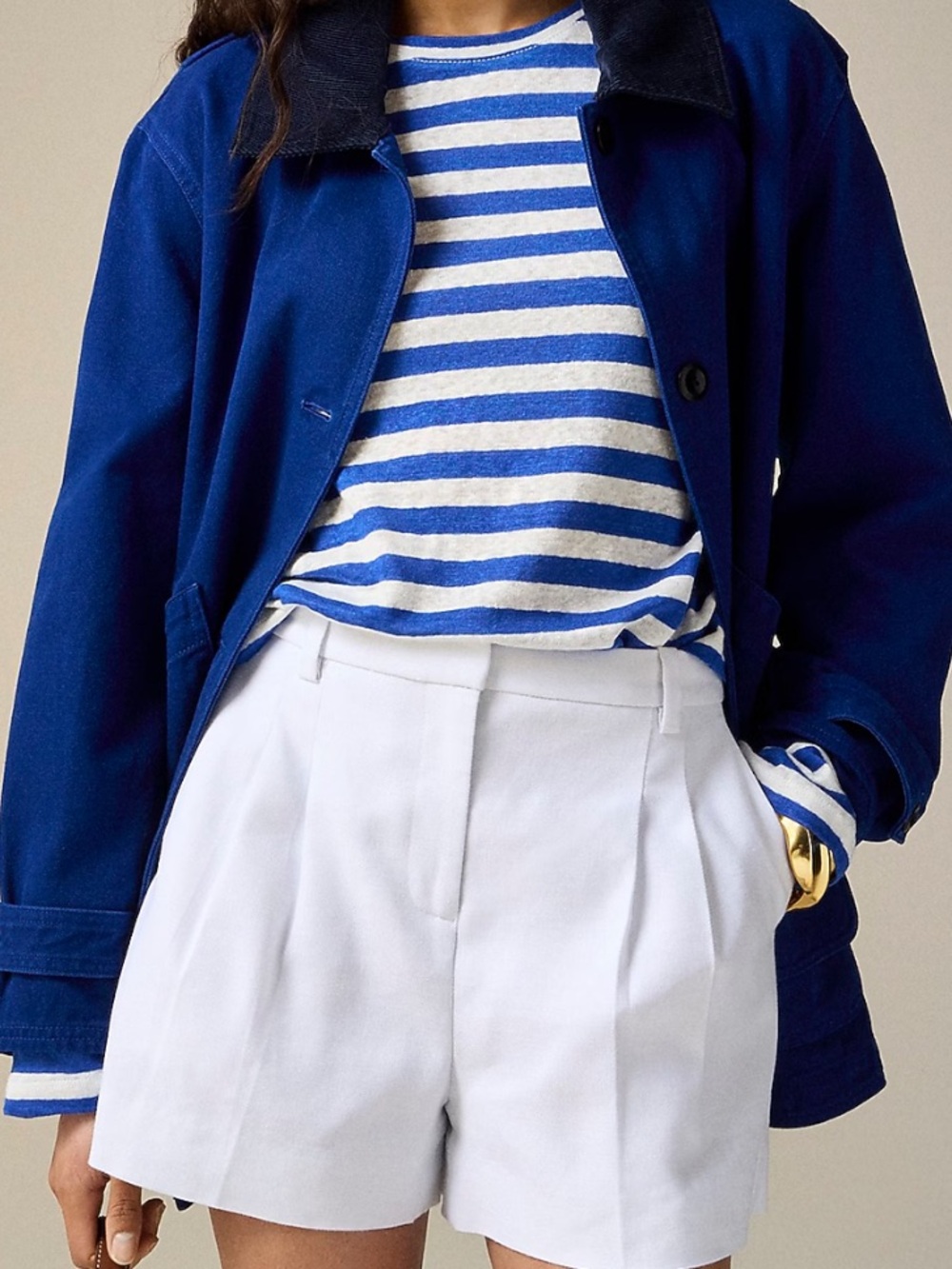 J. Crew Lucia Short in Linen Blend